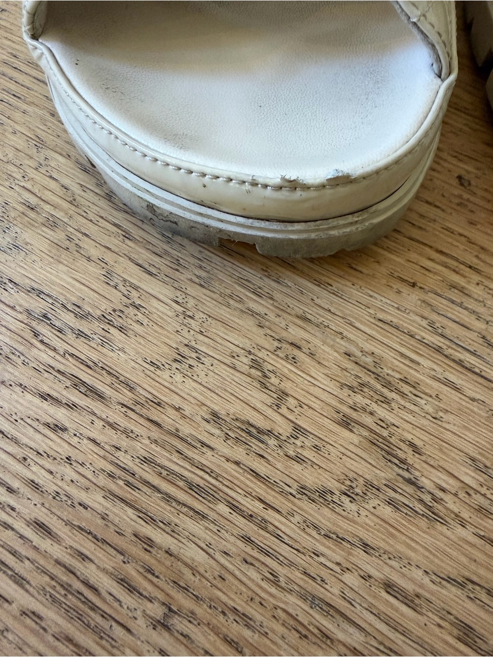 Prada Cream Quilted Strap Sandals - Picture 7 of 7